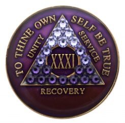 Transition Crystallized Tri Purple